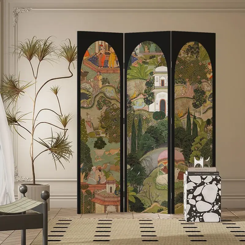 French foldable retro screen, bedroom mobile partition double-sided folding screen living room room decoration background wall
French foldable retro screen, bedroom mobile partition double-sided folding screen living room room decoration background wall
