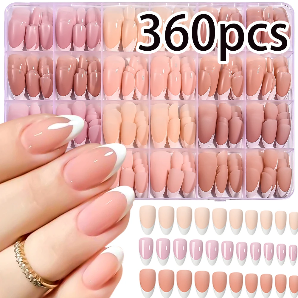 360pcs Nude Pink French Short Almond False Nails 12 Matte+12 Glossy Group Full Cover Press On Nails DIY Simple French Fake Nails
360pcs Nude Pink French Short Almond False Nails 12 Matte+12 Glossy Group Full Cover Press On Nails DIY Simple French Fake Nails