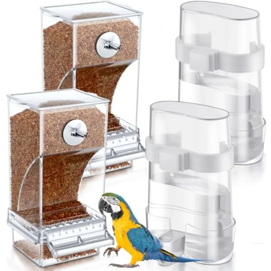 4 Pcs No Mess Small Bird Feeders Automatic Parakeet Quail Feeder and ed Cage Accessories for Small and Medium Parakeet Cockatie
4 Pcs No Mess Small Bird Feeders Automatic Parakeet Quail Feeder and ed Cage Accessories for Small and Medium Parakeet Cockatie