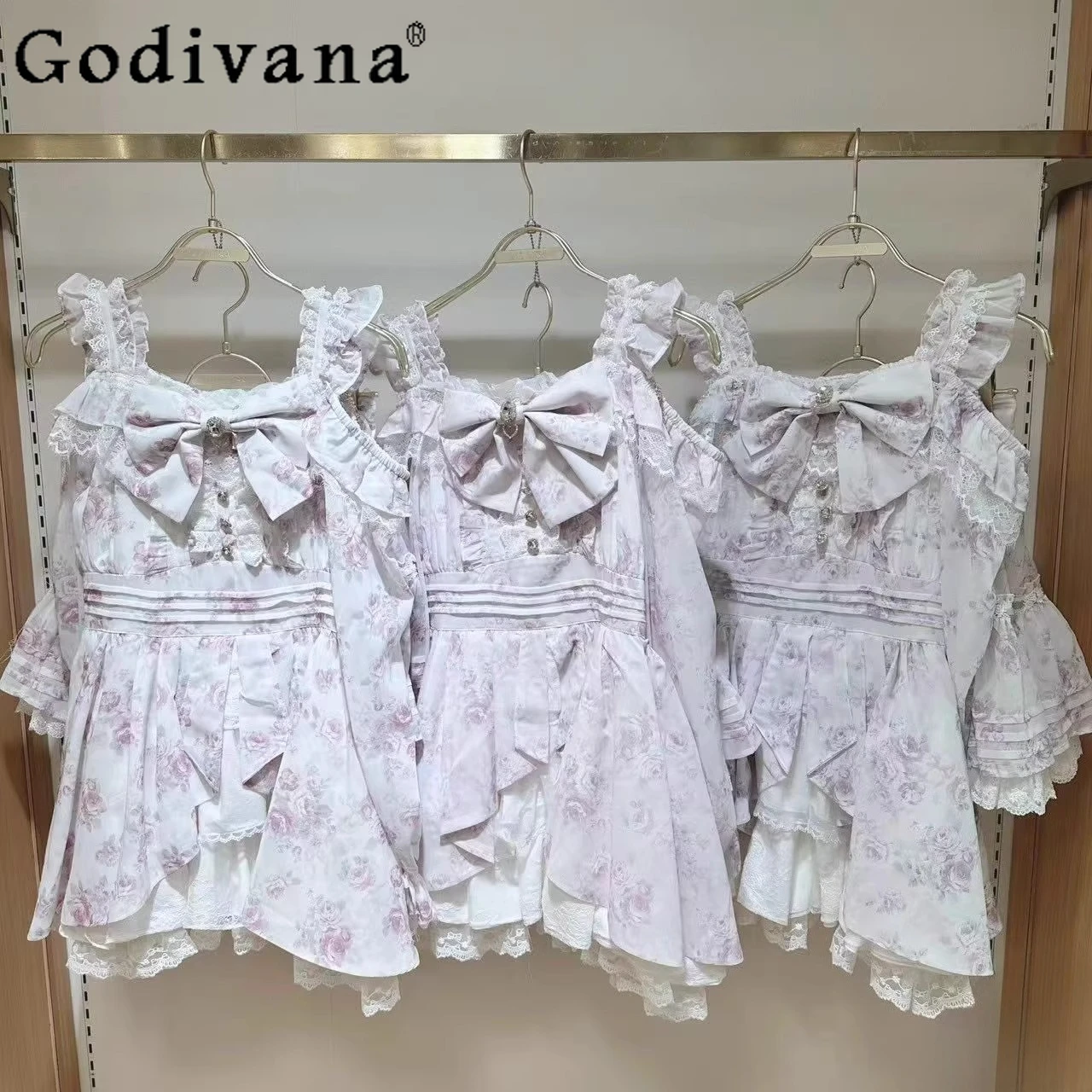 Liz Dress Set Mine Series Mass-produced Japanese Autumn Sweet Girls Cute Bow Print Top Shorts 2-piece Set Womens Lolita Outfit
Liz Dress Set Mine Series Mass-produced Japanese Autumn Sweet Girls Cute Bow Print Top Shorts 2-piece Set Womens Lolita Outfit