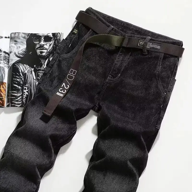 Spring Autumn Slim Pencil Pants 2025 Black Men's Stretch Slim Korean Popular Clothes Male Trousers Youth Casual Harem Pants
Spring Autumn Slim Pencil Pants 2025 Black Men's Stretch Slim Korean Popular Clothes Male Trousers Youth Casual Harem Pants