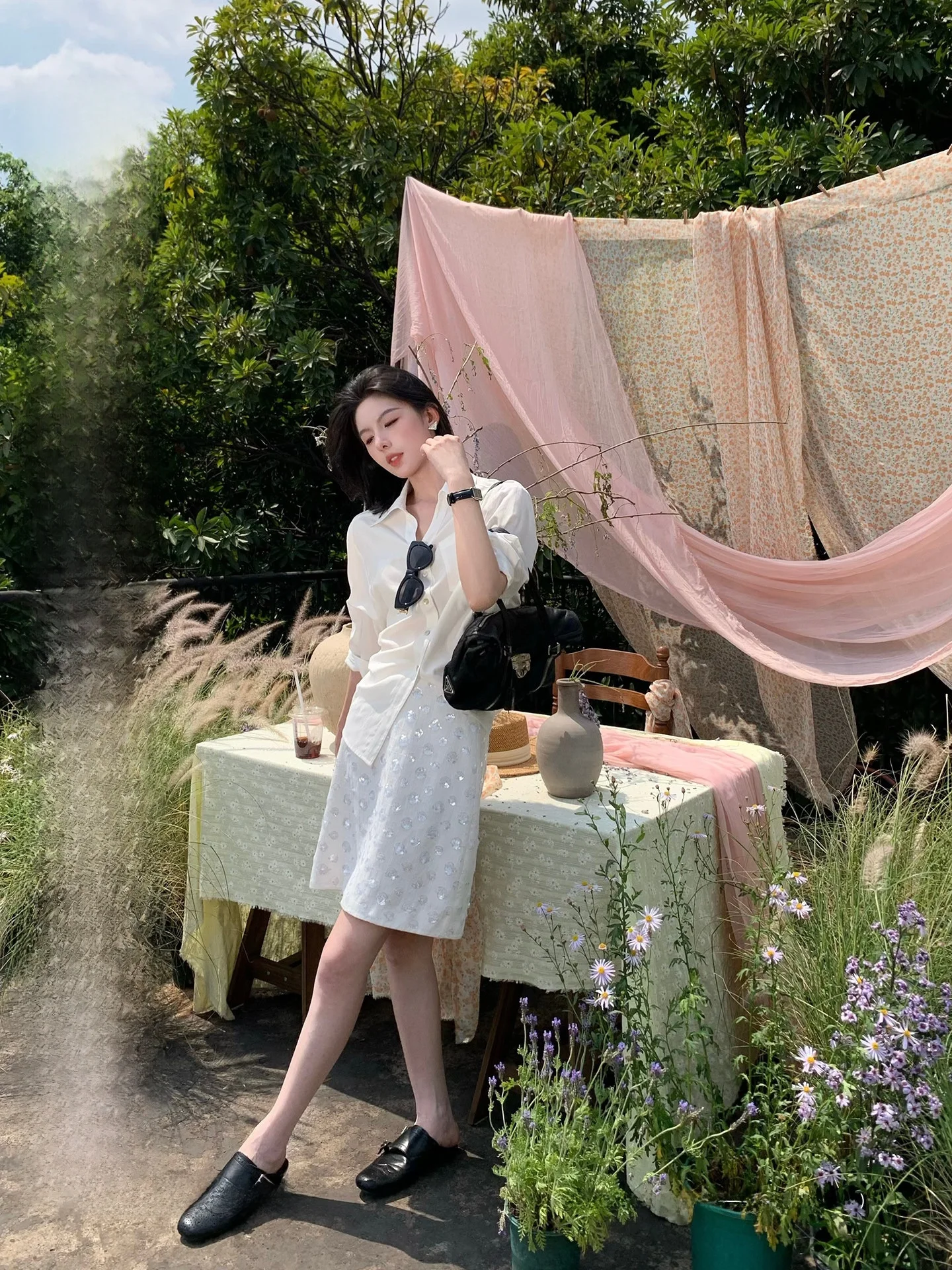 Galaxy Half Skirt by Jiang Wen Shiny Sparkling Sequin A-Line Skirt Women's Elegant Polyester Fiber Non-Stretch Daily Wear
Galaxy Half Skirt by Jiang Wen Shiny Sparkling Sequin A-Line Skirt Women's Elegant Polyester Fiber Non-Stretch Daily Wear
