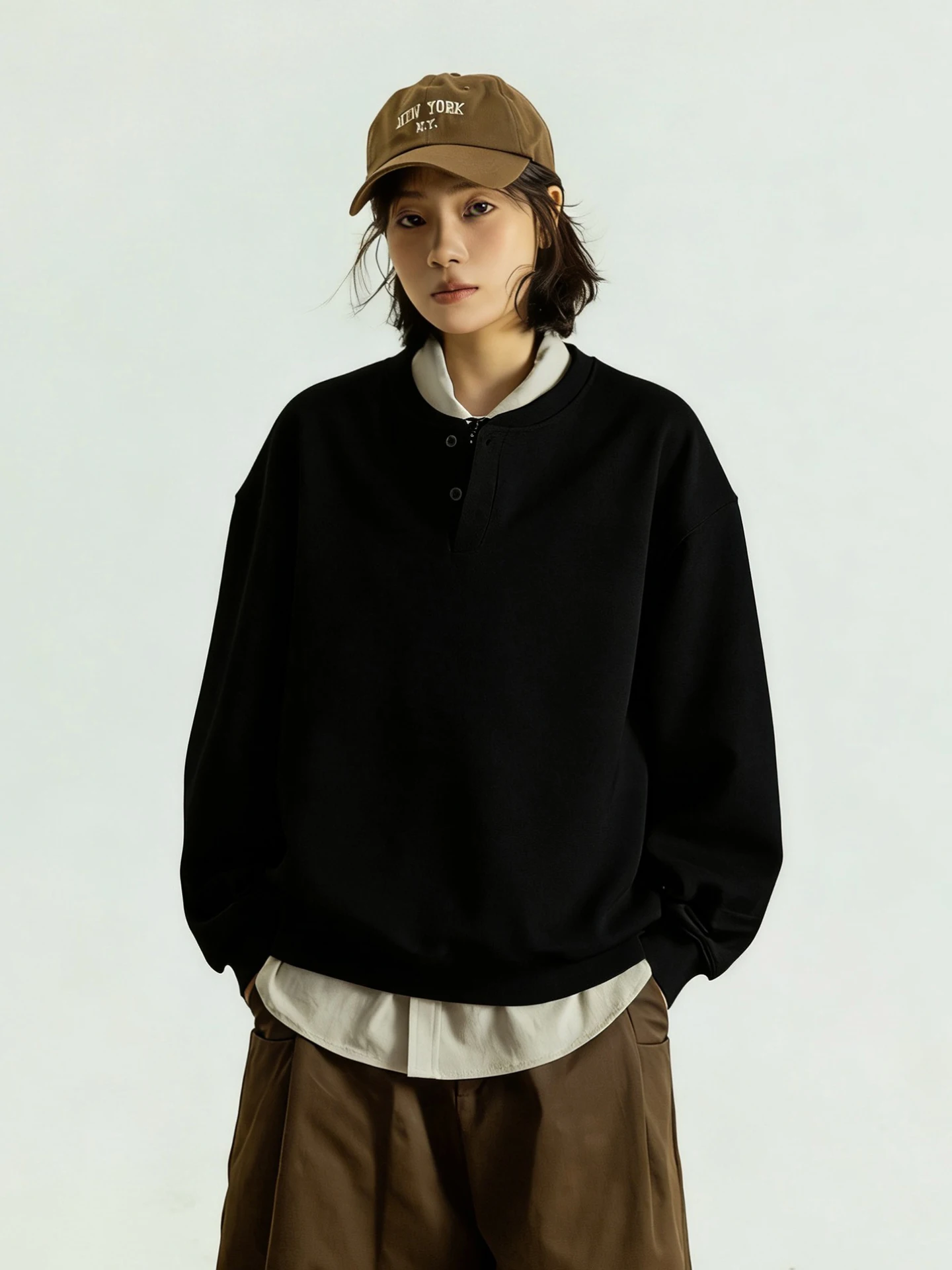 GoodNorth Japanese Sle Retro Loose round Ne Hoodie ex Long Sve Top Coat Casual Comfortable Polyester Blend Spring
GoodNorth Japanese Sle Retro Loose round Ne Hoodie ex Long Sve Top Coat Casual Comfortable Polyester Blend Spring