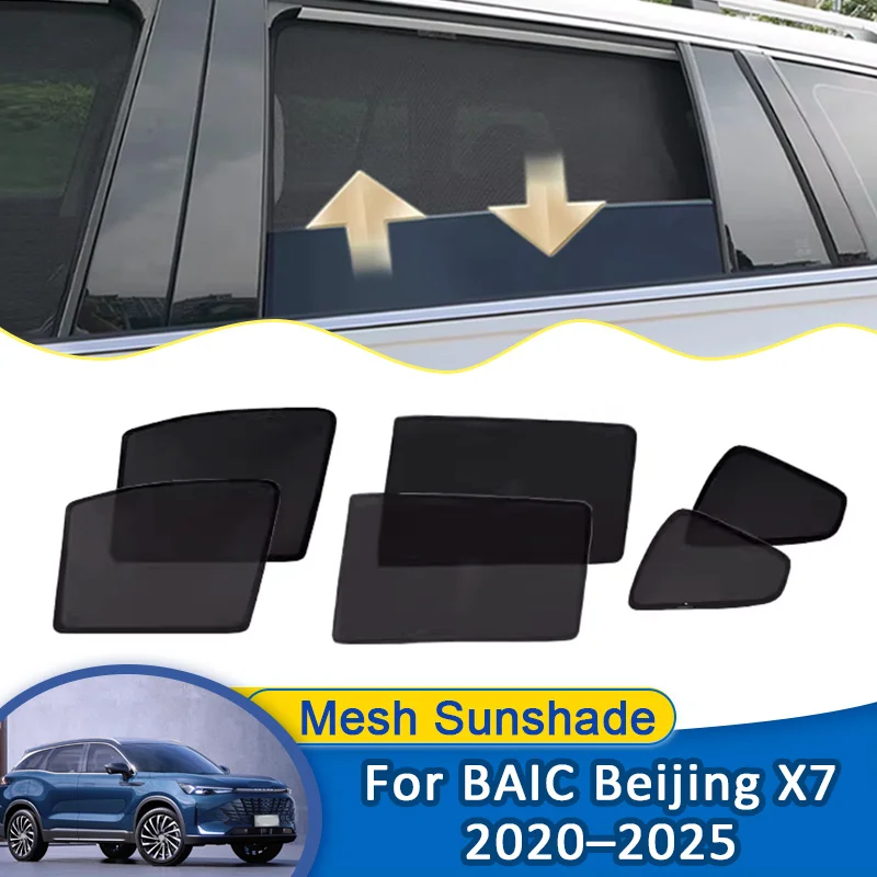 For BAIC Beijing 7 X7 X75 2020~2025 Window Sun Visor Magnetic Mesh Sunshade Windshield Curtain Heat insulation Car Accessories
For BAIC Beijing 7 X7 X75 2020~2025 Window Sun Visor Magnetic Mesh Sunshade Windshield Curtain Heat insulation Car Accessories