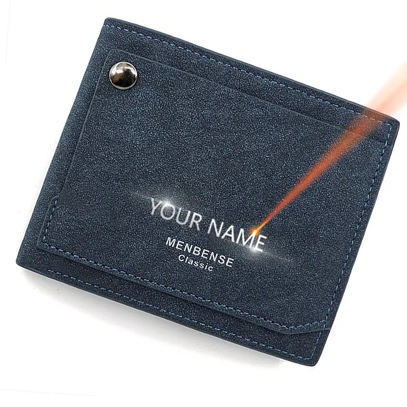 2023 New Men Wallets Free Name Engraved Card Holder Classic Short Male Purses High Quality Casual Simple 3-Fold Men's Wallet
2023 New Men Wallets Free Name Engraved Card Holder Classic Short Male Purses High Quality Casual Simple 3-Fold Men's Wallet