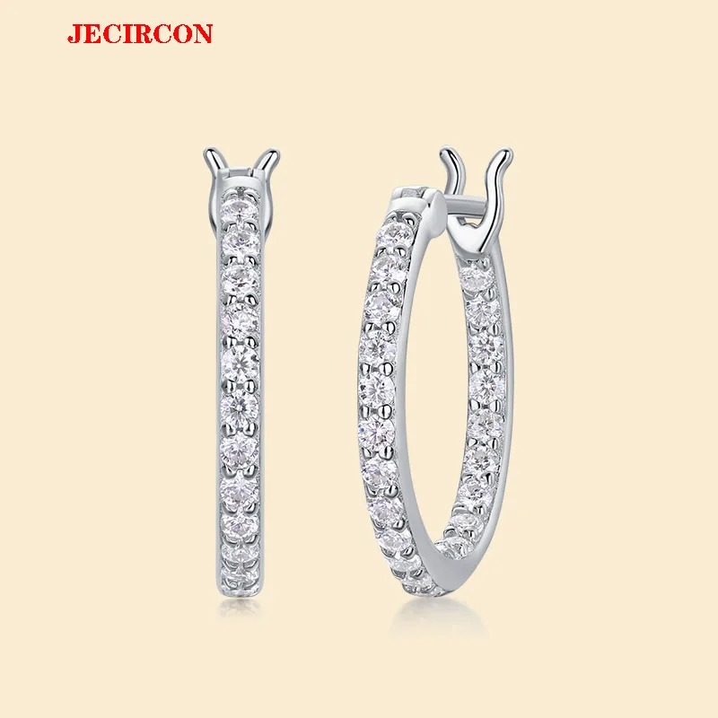 Серьги-кольца JECIRCON с муассанитом, стерлинговое серебро S925, блестящие легкие гипоаллергенные ювелирные изделия с каменем 1,75 мм
Серьги-кольца JECIRCON с муассанитом, стерлинговое серебро S925, блестящие легкие гипоаллергенные ювелирные изделия с каменем 1,75 мм