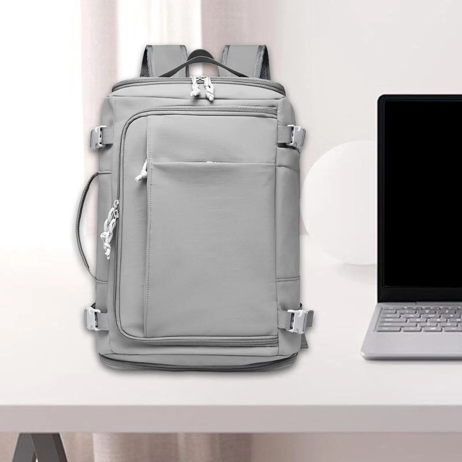 Laptop Backpack for Men Expandable Knapsack Large Capacity Waterproof Adjustable Shoulder Straps Rucksack with Shoe Compartment
Laptop Backpack for Men Expandable Knapsack Large Capacity Waterproof Adjustable Shoulder Straps Rucksack with Shoe Compartment