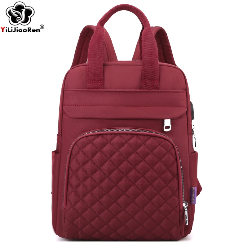 Fashion Plaid Daypack Women Waterproof Nylon Backpack USB Charge School Bag for Girls Lightweight Large Capacity Travel Rucksack
Fashion Plaid Daypack Women Waterproof Nylon Backpack USB Charge School Bag for Girls Lightweight Large Capacity Travel Rucksack