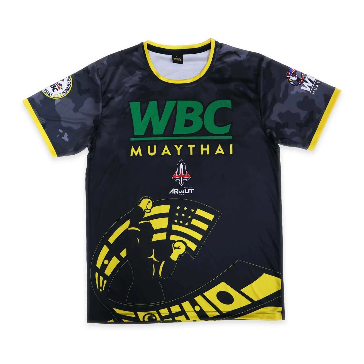 WBC Muay Thai Training Jersey, Boxer Graphic Print, Breathable Muay Thai Competition Shirt for Fighters & Muay Thai Enthusiasts
WBC Muay Thai Training Jersey, Boxer Graphic Print, Breathable Muay Thai Competition Shirt for Fighters & Muay Thai Enthusiasts