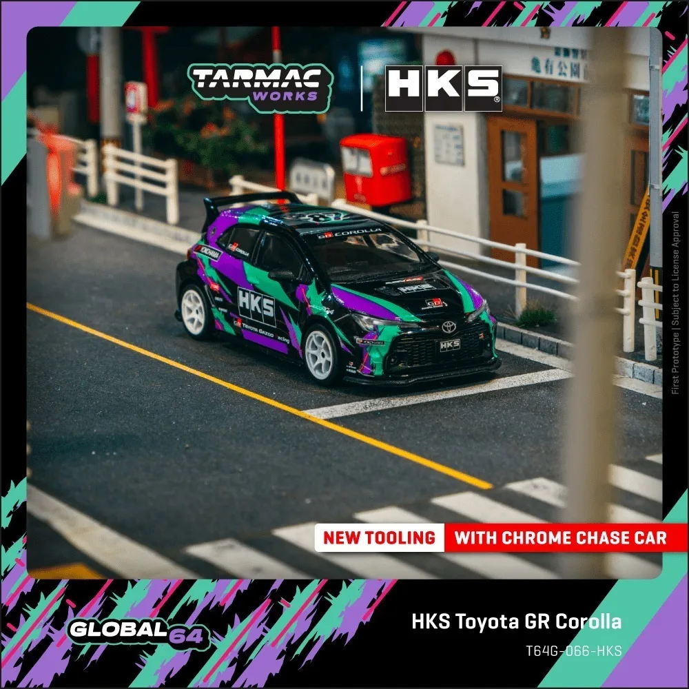 Предпродажа TW 1:64 HKS Toyota GR Corolla, литая под давлением модель автомобиля, коллекция игрушек Tarmac Works 
Предпродажа TW 1:64 HKS Toyota GR Corolla, литая под давлением модель автомобиля, коллекция игрушек Tarmac Works