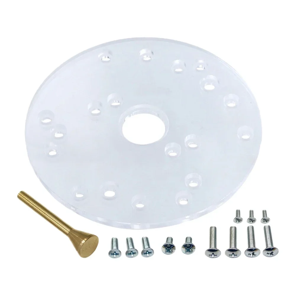 Centering Pin Acrylic Router Base Plate 164mm Router Base Plate Stable Platform For Routing User-friendly Design
Centering Pin Acrylic Router Base Plate 164mm Router Base Plate Stable Platform For Routing User-friendly Design