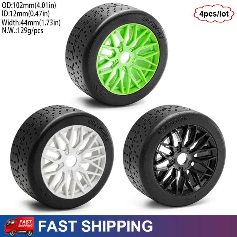 102mm RC Car High Grip On-Road Tires Wheels 12mm Wheel Hex for 1/7 1/8 ARRMA Infraction Outcast 6S F1 Limitless Upgrade Tire
102mm RC Car High Grip On-Road Tires Wheels 12mm Wheel Hex for 1/7 1/8 ARRMA Infraction Outcast 6S F1 Limitless Upgrade Tire