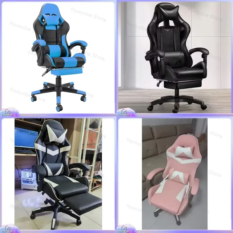 Ergonomic Gaming Chair with Lumbar Support and Headrest for Esports PC Office Study Home Use Adjustable Height Racing Style
Ergonomic Gaming Chair with Lumbar Support and Headrest for Esports PC Office Study Home Use Adjustable Height Racing Style