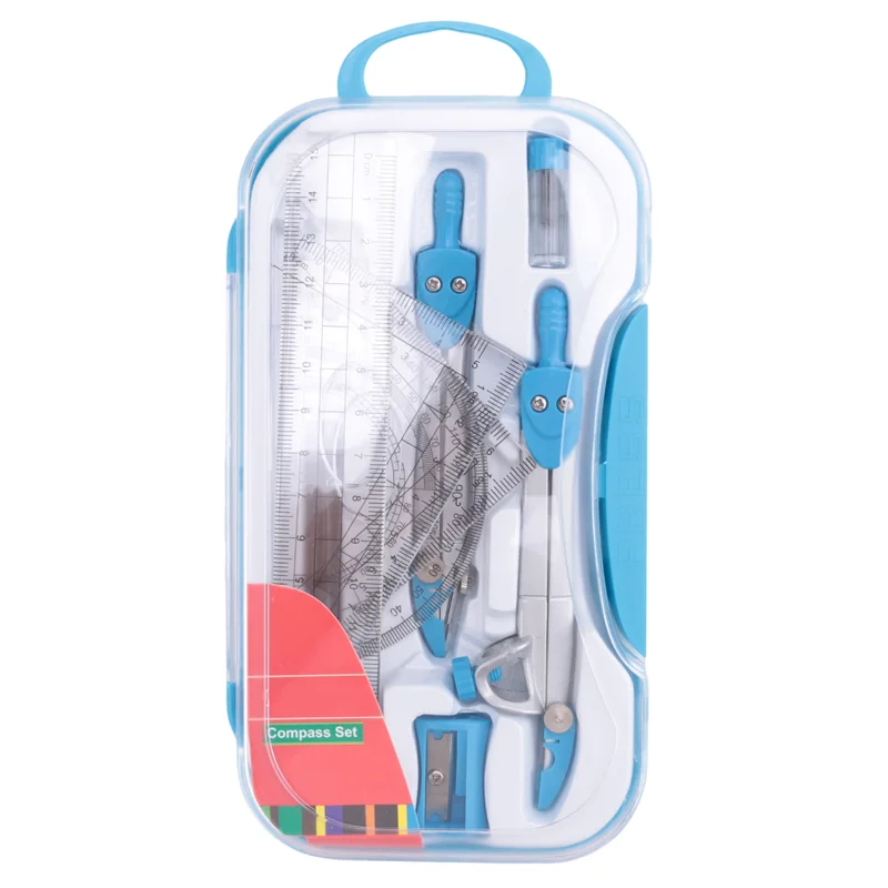 GW-Geometry Compass Set 10Pcs School Maths Protractor Set Rulers For Student Maths And Engineering In Carry Case
GW-Geometry Compass Set 10Pcs School Maths Protractor Set Rulers For Student Maths And Engineering In Carry Case