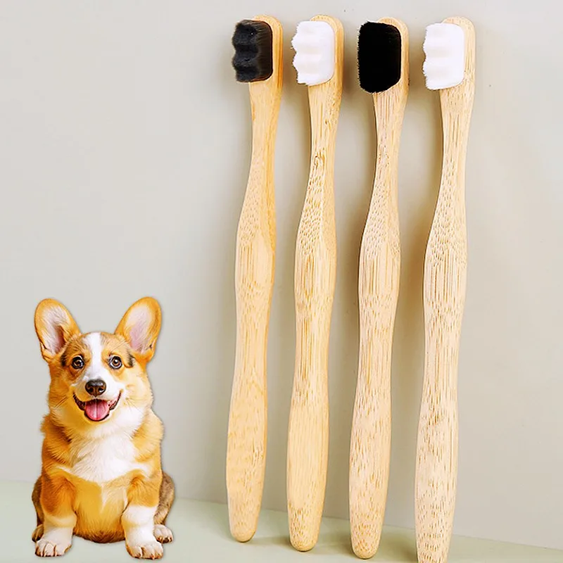 Dog Toothbrush Soft Hair Toothbrushes for Dog Teeth Cleaning Oral Care Bamboo Handle Dogs Toothbrushes Grooming Pet Toothbrush
Dog Toothbrush Soft Hair Toothbrushes for Dog Teeth Cleaning Oral Care Bamboo Handle Dogs Toothbrushes Grooming Pet Toothbrush