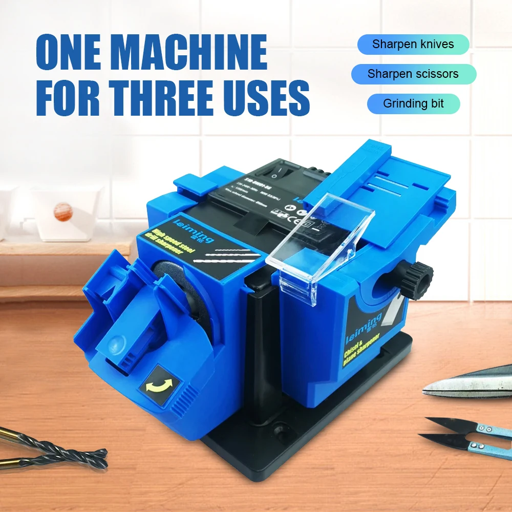 Electric Knife Sharpener 220V Drill Sharpening Machine 3 In 1 Professional Kitchen Knives Scissor Sharpener Grinding Wheel
Electric Knife Sharpener 220V Drill Sharpening Machine 3 In 1 Professional Kitchen Knives Scissor Sharpener Grinding Wheel