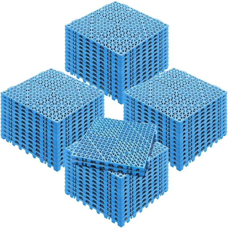 Blue PVC Interlocking Drainage Floor Tiles 12" x 12", Non-Slip, for Bathroom, Kitchen, Pool, Wet Areas
Blue PVC Interlocking Drainage Floor Tiles 12" x 12", Non-Slip, for Bathroom, Kitchen, Pool, Wet Areas