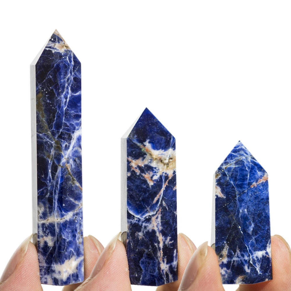 1.57"-3.14" Natural Crystals Stone Blue vein Wands Polishing Reiki Healing Energy Stone Hexagonal Point Obelisk Gemstones
1.57"-3.14" Natural Crystals Stone Blue vein Wands Polishing Reiki Healing Energy Stone Hexagonal Point Obelisk Gemstones