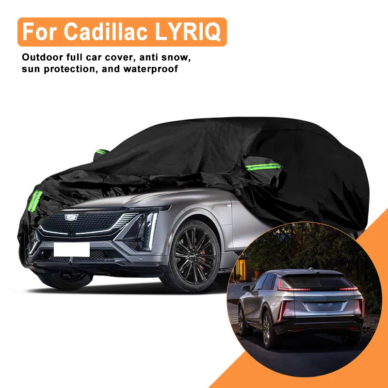 Full Car Cover for Cadillac LYRIQ Outdoor Use - Waterproof Snowproof Sunshade, Winter & Summer Auto Protection Accessories
Full Car Cover for Cadillac LYRIQ Outdoor Use - Waterproof Snowproof Sunshade, Winter & Summer Auto Protection Accessories