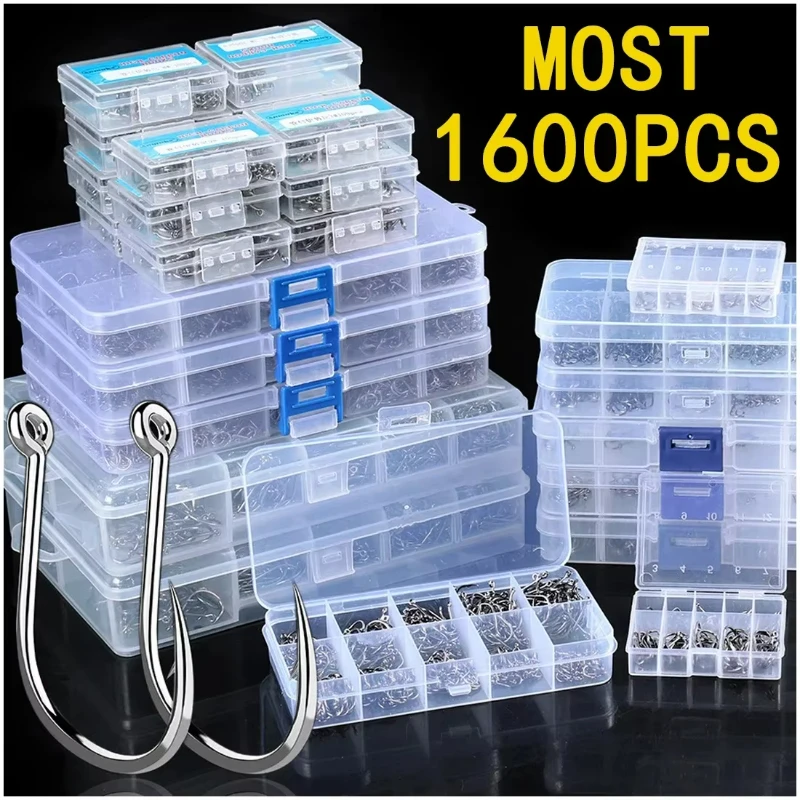 Carbon Steel Fishing 50-1600Pcs/Box Strong Sharp Silver Circle Fishhook 3#-12# Jig Barbed Pesca Portable Lure Bait Tackle Laser
Carbon Steel Fishing 50-1600Pcs/Box Strong Sharp Silver Circle Fishhook 3#-12# Jig Barbed Pesca Portable Lure Bait Tackle Laser