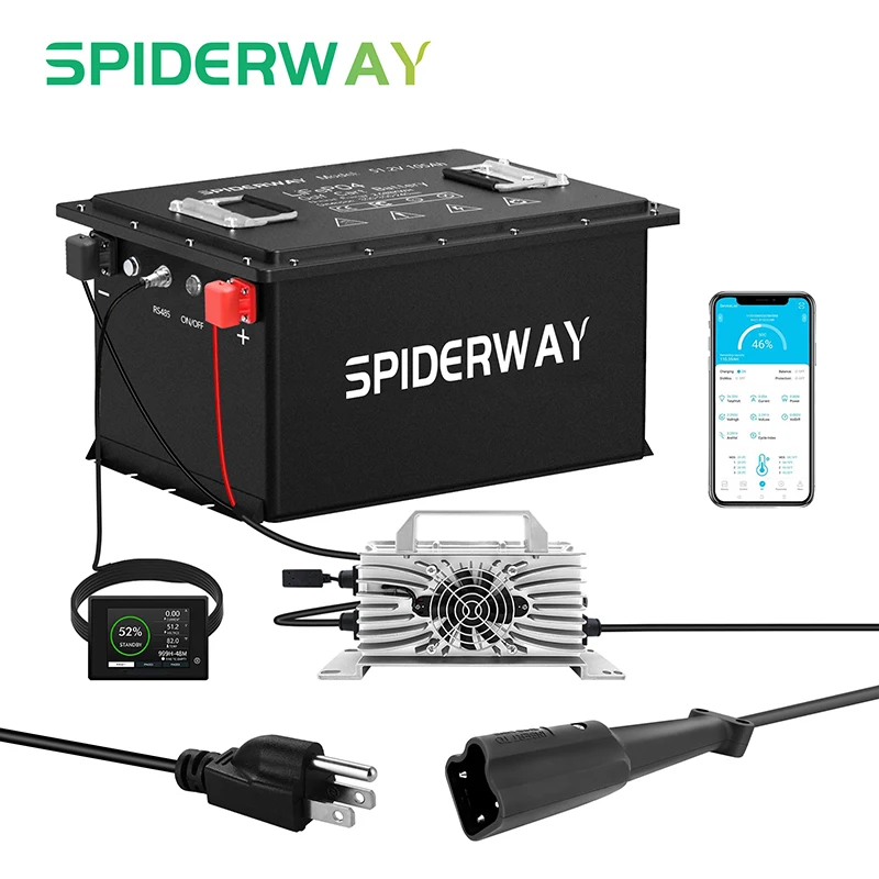 48V 105Ah LiFePO4 Lithium Battery for Toro John Deere Electric Riding Lawn Mowerr EZGO RXV TXT Golf Carts
48V 105Ah LiFePO4 Lithium Battery for Toro John Deere Electric Riding Lawn Mowerr EZGO RXV TXT Golf Carts