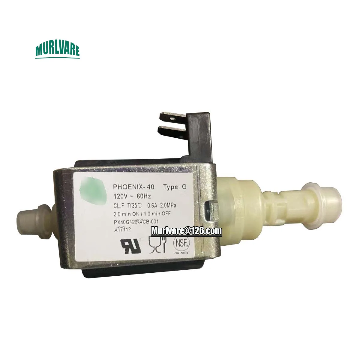 Coffee Machine Spare Parts PHOENIX-40 PX40G 120V 2.0Mpa Water Pump Booster Pump Solenoid Pump
Coffee Machine Spare Parts PHOENIX-40 PX40G 120V 2.0Mpa Water Pump Booster Pump Solenoid Pump