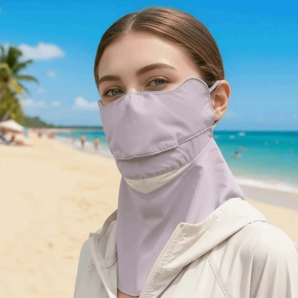 Ice Silk Sunscreen Mask with Shawl Elastic Neck Protection Face Sun Protection Thin Solid Color Breathable Sunshade Mask Summer
Ice Silk Sunscreen Mask with Shawl Elastic Neck Protection Face Sun Protection Thin Solid Color Breathable Sunshade Mask Summer