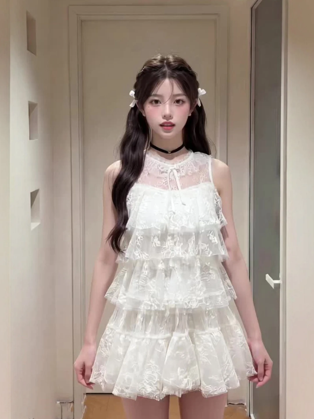 Unique Summer Outfit Set Cute Puffy Sleeveless Top And Half-length Skirt Two-piece Cotton Ensemble for Young Women
Unique Summer Outfit Set Cute Puffy Sleeveless Top And Half-length Skirt Two-piece Cotton Ensemble for Young Women
