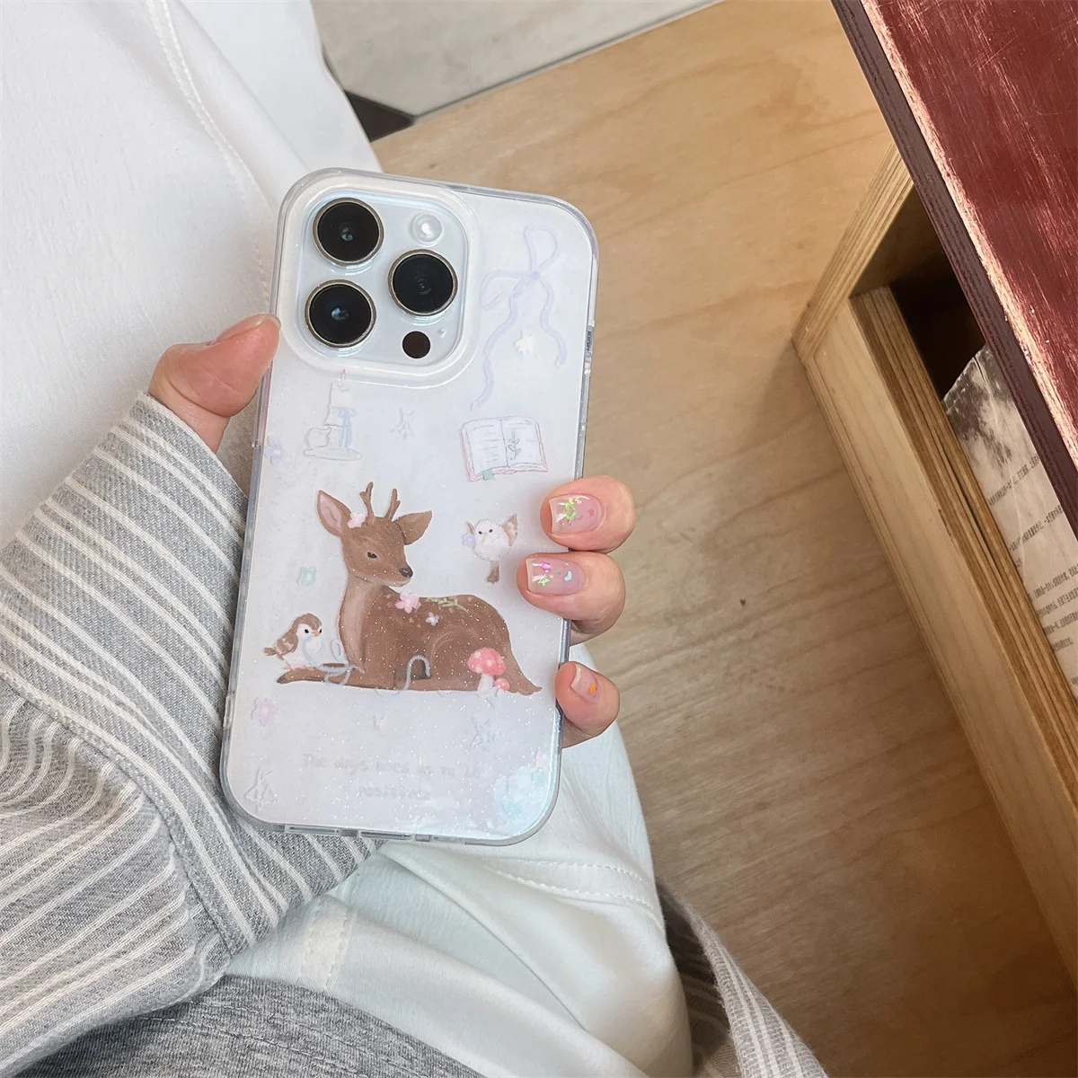 New cartoon cute glitter deer bow Phone Case For iPhone 16 15 14 13 Pro Max fundas iphone 15 case Protective cover 16 16pro
New cartoon cute glitter deer bow Phone Case For iPhone 16 15 14 13 Pro Max fundas iphone 15 case Protective cover 16 16pro