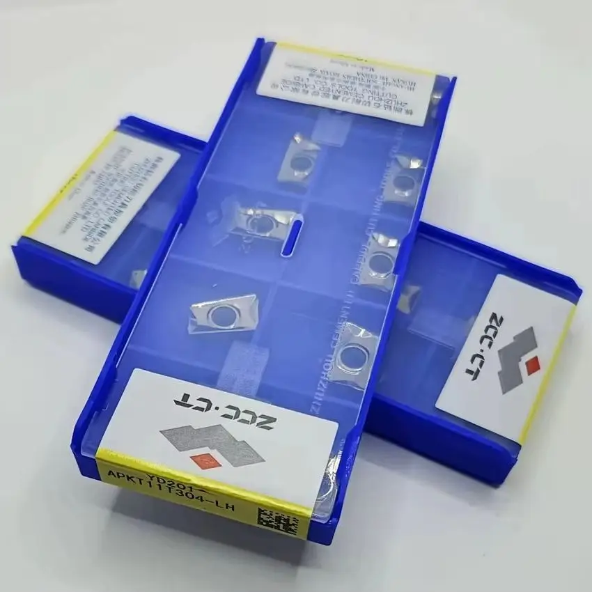 APKT11T304-LH YD201/APKT11T308-LH YD201 APKT11T304-LH ZCC.CT CNC blade carbide inserts Milling tools milling inserts 10pcs/box
APKT11T304-LH YD201/APKT11T308-LH YD201 APKT11T304-LH ZCC.CT CNC blade carbide inserts Milling tools milling inserts 10pcs/box