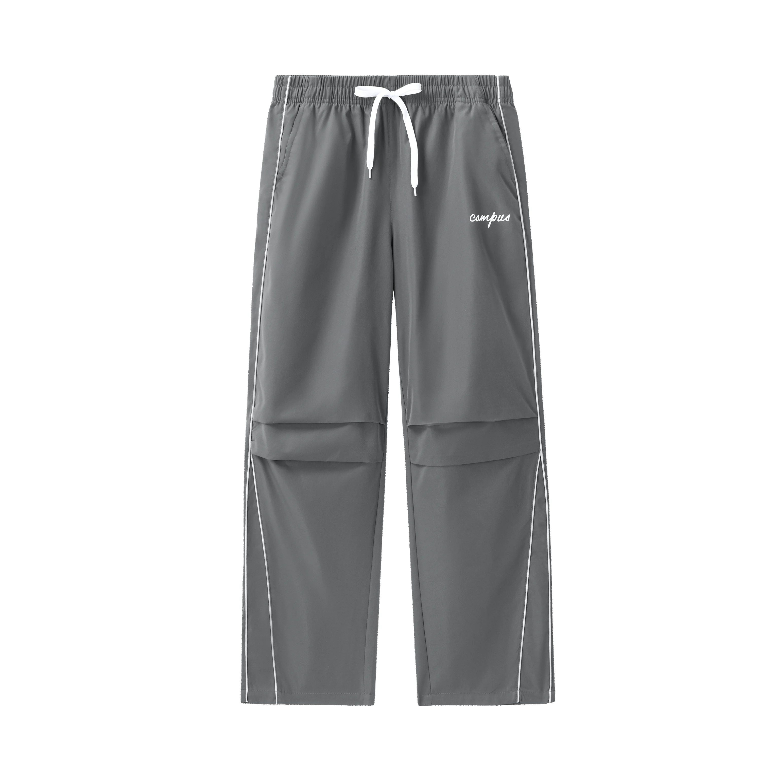 Мужские серые повседневные брюки в кампусном стиле, свободные брюки прямого кроя с полосками по бокам, спортивные уличные брюки с завязками на талии
Мужские серые повседневные брюки в кампусном стиле, свободные брюки прямого кроя с полосками по бокам, спортивные уличные брюки с завязками на талии