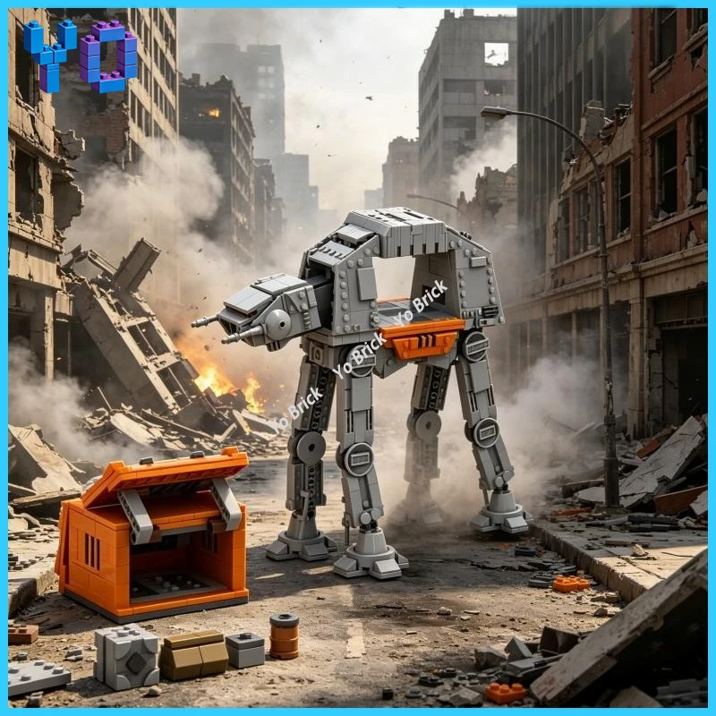 Simulated Collapsible AT Walker MOC Building Blocks Retractable Leg War Machine Model Puzzle Bricks Toy
Simulated Collapsible AT Walker MOC Building Blocks Retractable Leg War Machine Model Puzzle Bricks Toy