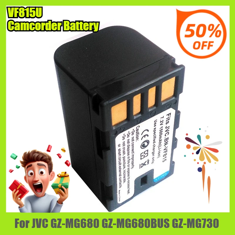 7.2V 1500mAh VF815U Camcorder Battery,for JVC GZ-MG680 GZ-MG680BUS GZ-MG730
7.2V 1500mAh VF815U Camcorder Battery,for JVC GZ-MG680 GZ-MG680BUS GZ-MG730