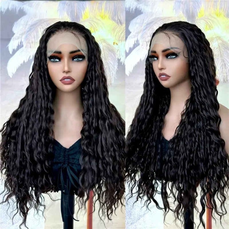 Long Afro Kinky Curl 13x6 Glueless HD Lace Front Wigs Pre Plucked Synthetic Lace Front Wigs Free Part Lace Frontal Wig
Long Afro Kinky Curl 13x6 Glueless HD Lace Front Wigs Pre Plucked Synthetic Lace Front Wigs Free Part Lace Frontal Wig