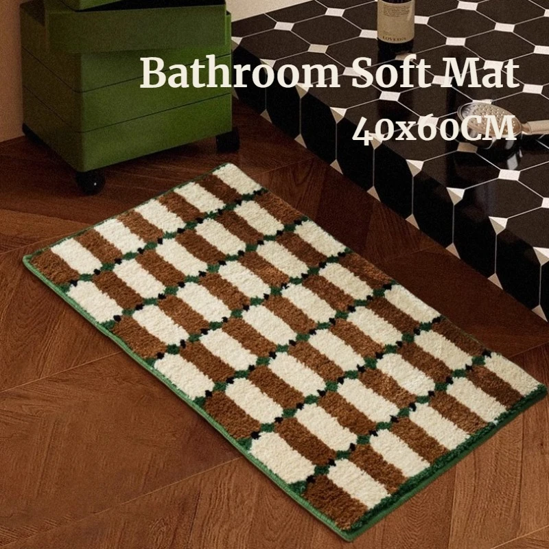 Впитывающий коврик в скандинавском стиле для ванной комнаты, мягкий коврик для спальни, водонепроницаемый коврик для унитаза, нескользящий ковер для душа, напольный ковер, подушка для ног 40x60 см
Впитывающий коврик в скандинавском стиле для ванной комнаты, мягкий коврик для спальни, водонепроницаемый коврик для унитаза, нескользящий ковер для душа, напольный ковер, подушка для ног 40x60 см