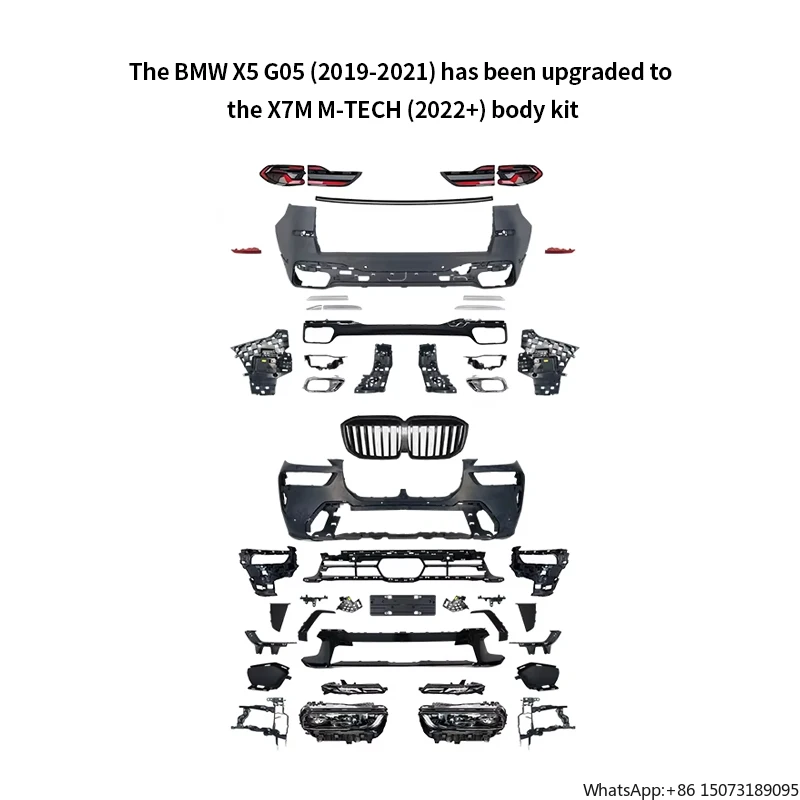 Tegarry X5 Upgrade to X7M M-Tech (2022+) Front/Rear Bumper Surround Kits for G05 (2019-2021)-PP Material Full Set
Tegarry X5 Upgrade to X7M M-Tech (2022+) Front/Rear Bumper Surround Kits for G05 (2019-2021)-PP Material Full Set