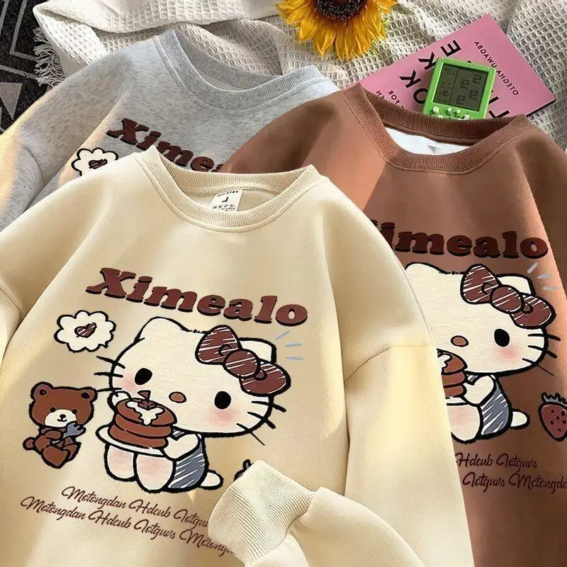 Sanrio Hello Kitty Women's Crewneck Sweatshirt Fleece Lined American Style Sweet Cute Loose Cozy Kawaii Casual Fashion Top
Sanrio Hello Kitty Women's Crewneck Sweatshirt Fleece Lined American Style Sweet Cute Loose Cozy Kawaii Casual Fashion Top