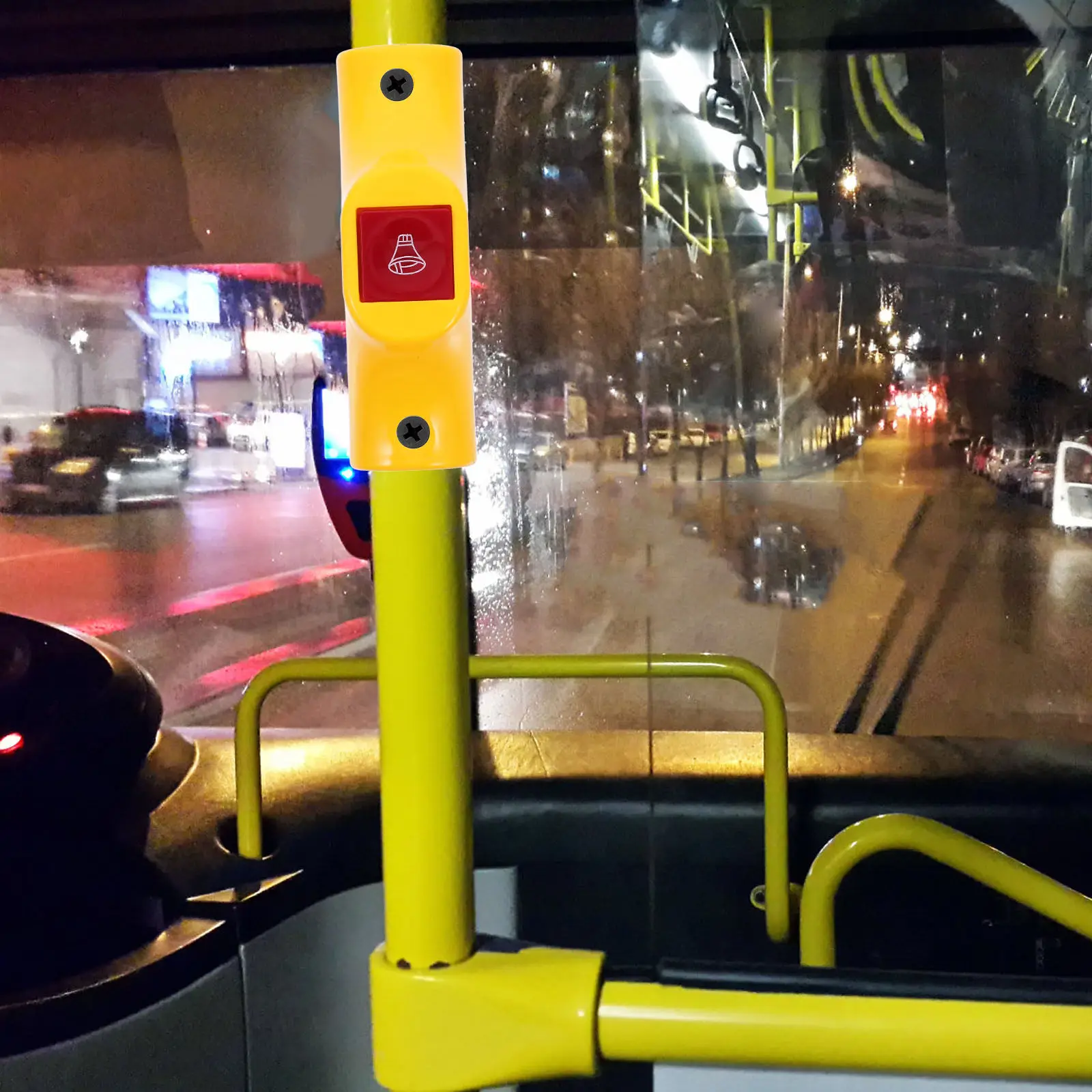Bus Stop Bell Button Sturdy Bus Handrail Alert Easy Install Stop Signal Alarm Passenger Reminder Exit Alert Button
Bus Stop Bell Button Sturdy Bus Handrail Alert Easy Install Stop Signal Alarm Passenger Reminder Exit Alert Button