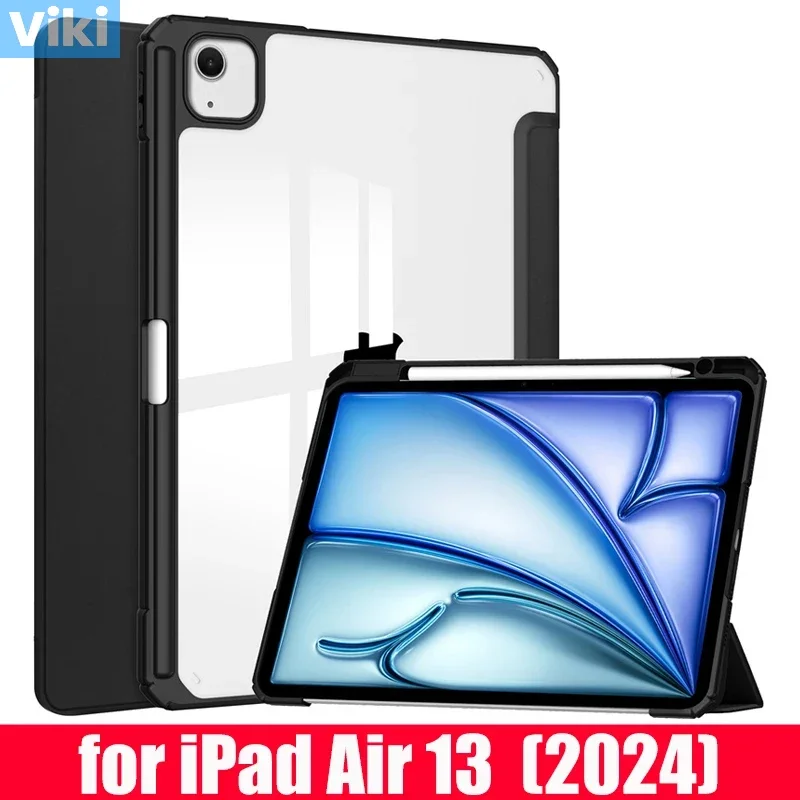 Чехол для iPad Air 13 (2024), мягкий прозрачный кожаный чехол из ТПУ, складная подставка, слот для ручки с функцией пробуждения/сна, чехол
Чехол для iPad Air 13 (2024), мягкий прозрачный кожаный чехол из ТПУ, складная подставка, слот для ручки с функцией пробуждения/сна, чехол