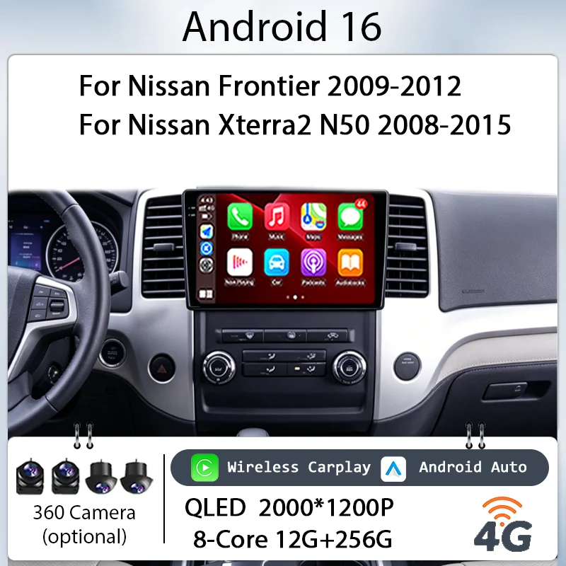 9" Android 16 Car Radio For Nissan Frontier 2009-2012 For Nissan Xterra 2 N50 2008-2015 Carplay Auto Multimeaia Player Stereo
9" Android 16 Car Radio For Nissan Frontier 2009-2012 For Nissan Xterra 2 N50 2008-2015 Carplay Auto Multimeaia Player Stereo