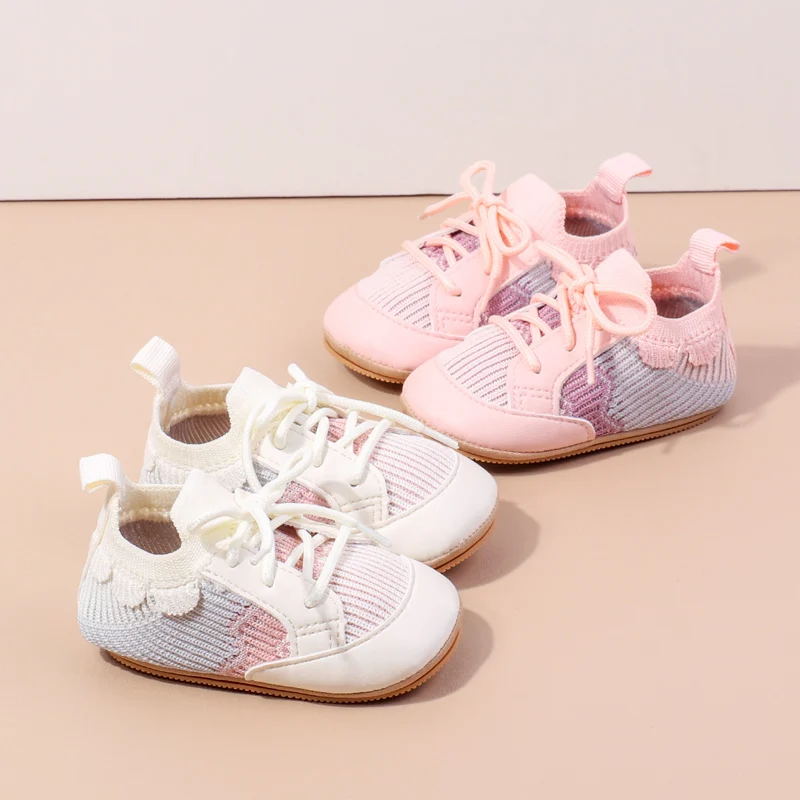 Новинка 2023 года, стильная обувь на шнуровке на резиновой подошве для маленьких мальчиков и девочек, милая кружевная противоскользящая обувь для детей 0-18 месяцев, унисекс
Новинка 2023 года, стильная обувь на шнуровке на резиновой подошве для маленьких мальчиков и девочек, милая кружевная противоскользящая обувь для детей 0-18 месяцев, унисекс
