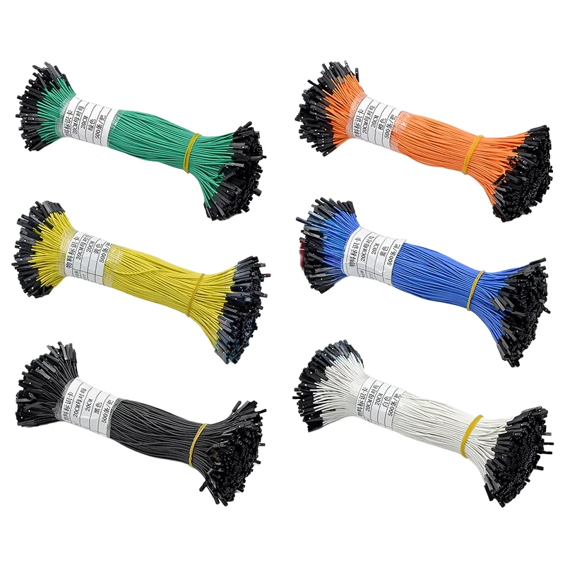 1P-1P Dupont wires, length 20cm, randomly matched in 5 colors, 20 pieces of each color, a total of 100 pieces.
1P-1P Dupont wires, length 20cm, randomly matched in 5 colors, 20 pieces of each color, a total of 100 pieces.