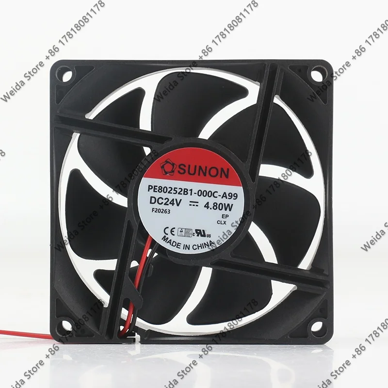Original SUNON built-in PE80252B1-000C-A99 8025 80X80X25MM 8CM 24V 4.8W variable frequency unit cooling fan
Original SUNON built-in PE80252B1-000C-A99 8025 80X80X25MM 8CM 24V 4.8W variable frequency unit cooling fan
