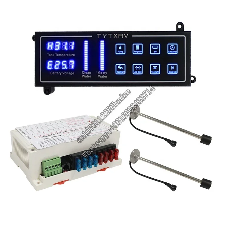 TYTXRV Camping Parts Include Voltmeter Water Meter Temperature Gauge 8 Way Touch Switch Control Panel
TYTXRV Camping Parts Include Voltmeter Water Meter Temperature Gauge 8 Way Touch Switch Control Panel
