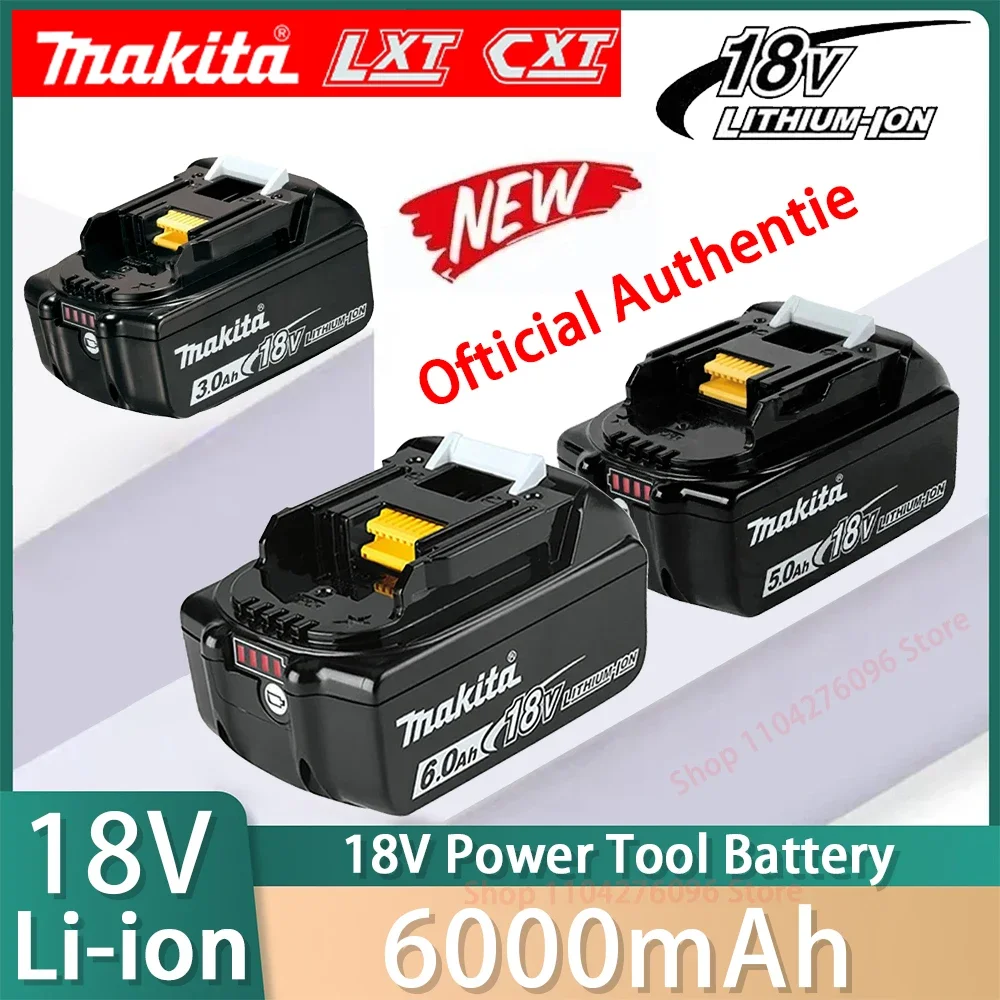 Makita 18V 6.0Ah Rechargeable Battery, Suitable For Makita BL1840 BL1830 BL1830B BL1850 BL1850B Original Power Tool Battery
Makita 18V 6.0Ah Rechargeable Battery, Suitable For Makita BL1840 BL1830 BL1830B BL1850 BL1850B Original Power Tool Battery