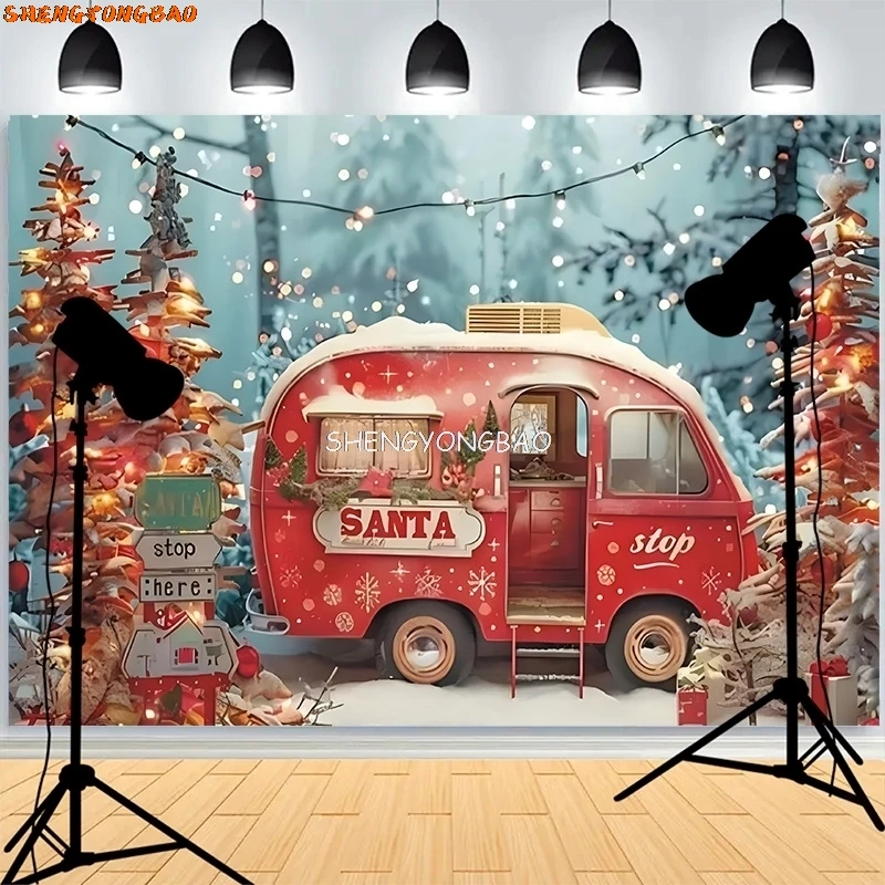 Campervan Christmas Day Background Fireplace Living Room Decoration Family Party New Year Photography Backdrops AG-04
Campervan Christmas Day Background Fireplace Living Room Decoration Family Party New Year Photography Backdrops AG-04