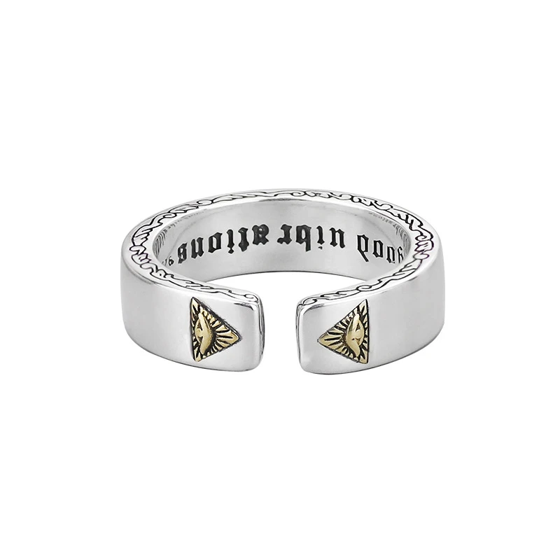 Retro Men's Silver Color Ring Trendy Korean Style Fashion Geometric Eye of God Open Ring For Men Boy Jewelry Gifts Wholesale
Retro Men's Silver Color Ring Trendy Korean Style Fashion Geometric Eye of God Open Ring For Men Boy Jewelry Gifts Wholesale
