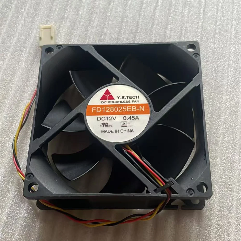 FD128025EB-N 80mm 12V 0.45A Cooling Fan, 8025 DC Axial Fan 2-Wire Dual Ball Bearing High Speed for CPU Cooler
FD128025EB-N 80mm 12V 0.45A Cooling Fan, 8025 DC Axial Fan 2-Wire Dual Ball Bearing High Speed for CPU Cooler