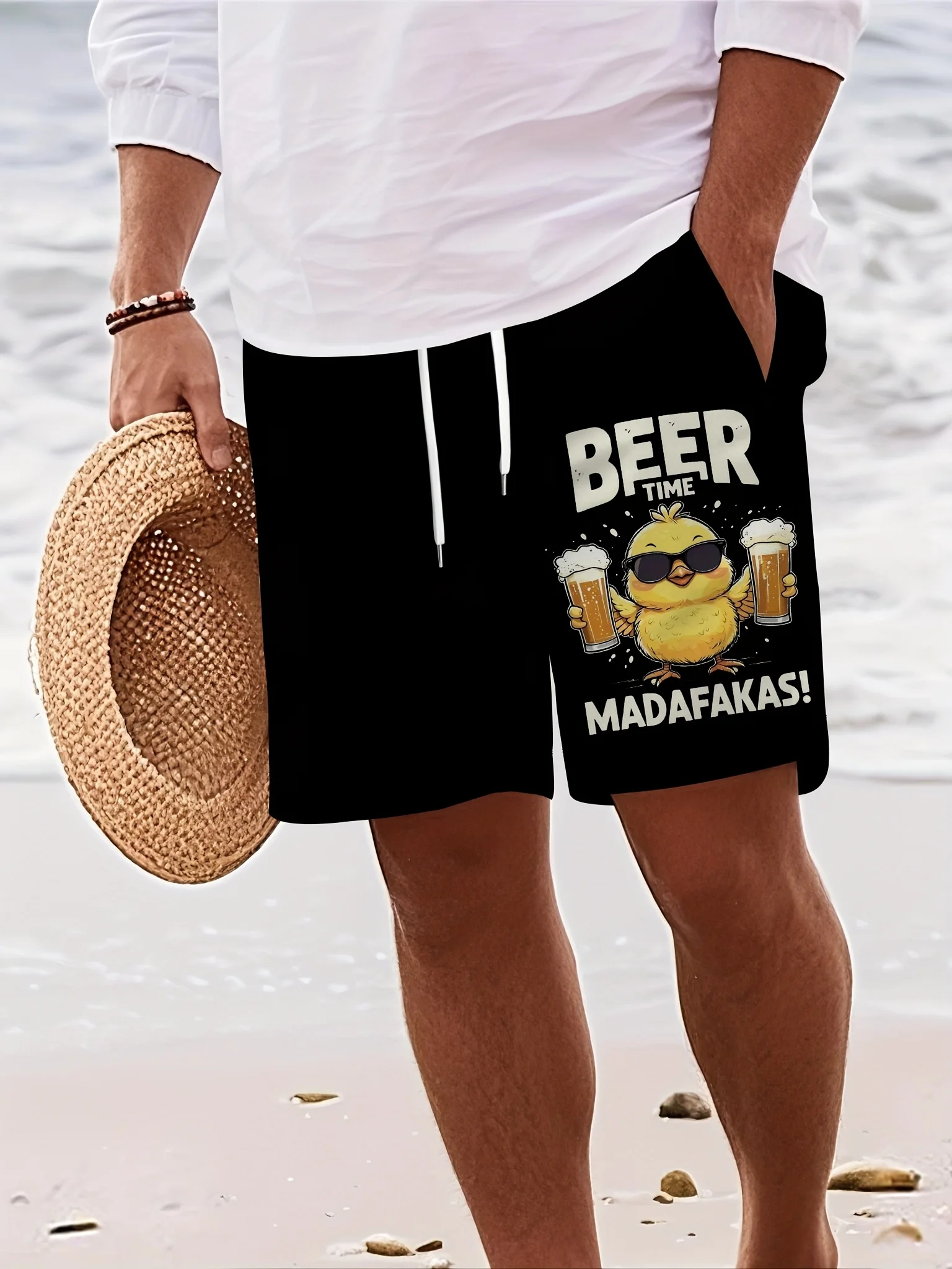 Мужские повседневные летние пляжные шорты с дизайном "beer Time" — идеально подходят для отдыха на природе, вечеринок у бассейна и досуга.
Мужские повседневные летние пляжные шорты с дизайном "beer Time" — идеально подходят для отдыха на природе, вечеринок у бассейна и досуга.