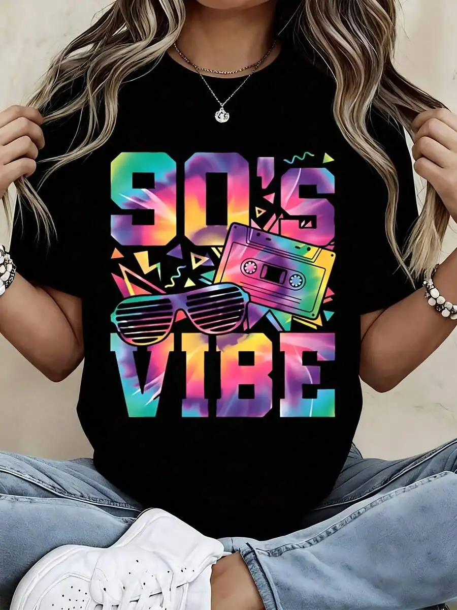 90s Vibe Tie Dye T Shirt With Cassette Tape Sunglasses Graphic Unisex Retro Casual Tee
90s Vibe Tie Dye T Shirt With Cassette Tape Sunglasses Graphic Unisex Retro Casual Tee